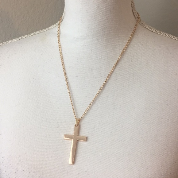 Jewelry - 5 for $15 Gold Cross Necklace